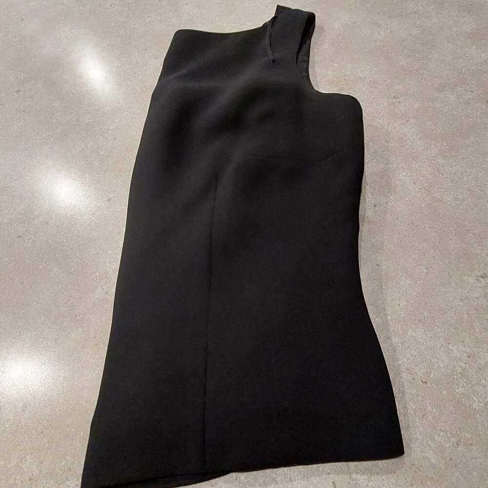 DONNA MORGAN 100% Polyester Black Sleeveless Lined Blouse w/Back Zipper Sz 14 - Picture 5 of 10